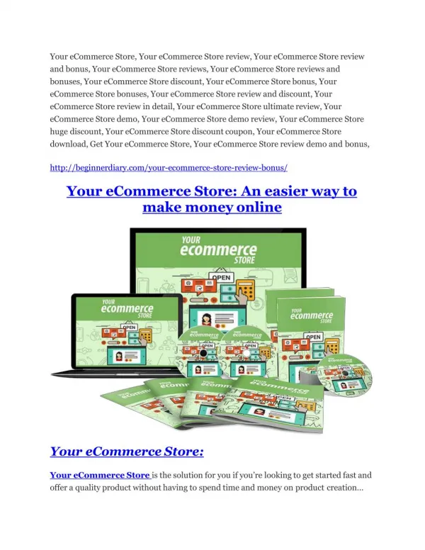 Your eCommerce Store Review & (Secret) $22,300 bonus
