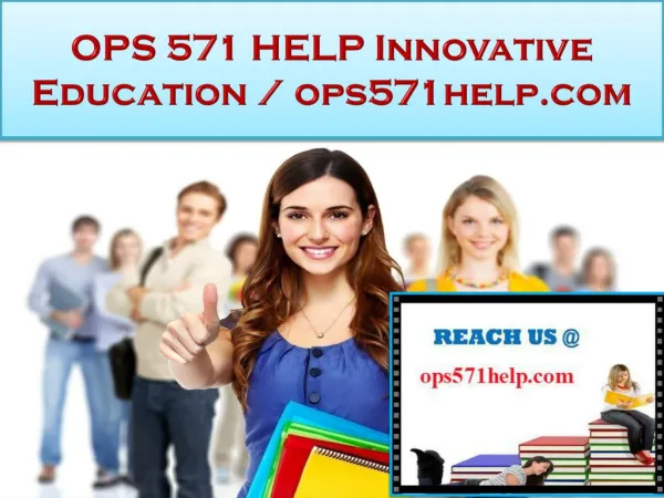 OPS 571 HELP Innovative Education / ops571help.com
