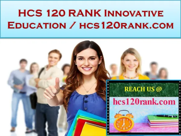 HCS 120 RANK Innovative Education / hcs120rank.com