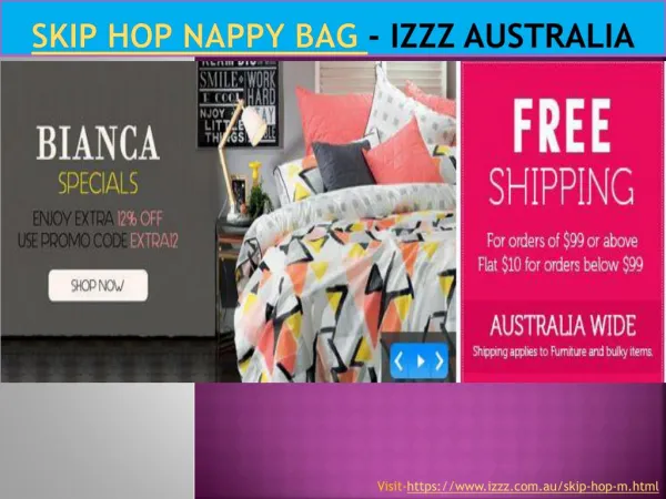 Skip hop nappy bag - Izzz Australia
