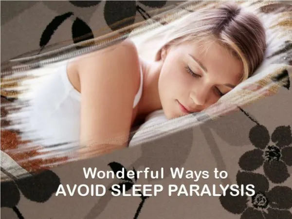 Wonderful Ways to Avoid Sleep Paralysis
