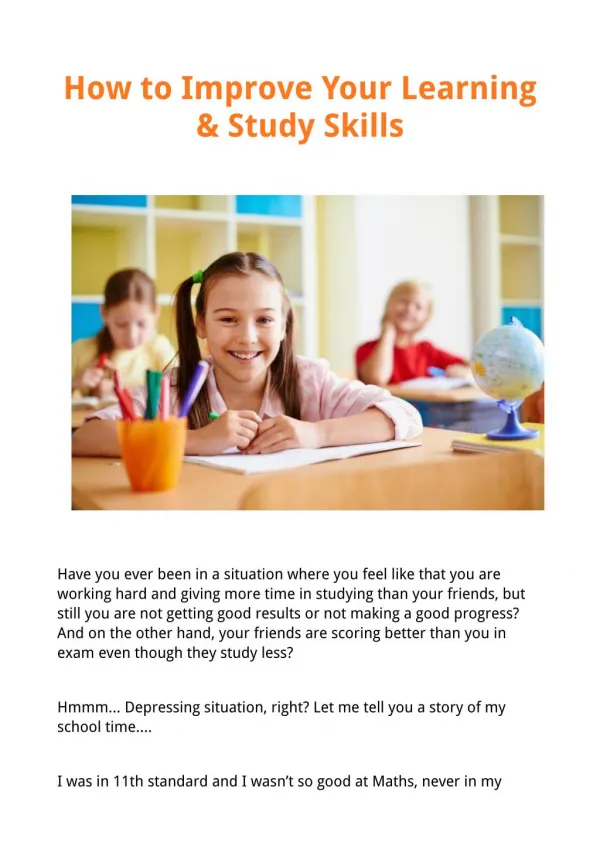 How to Improve Your Learning & Study Skills