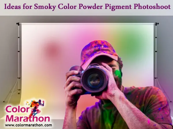 Ideas for Smoky Color Powder Pigment Photoshoot