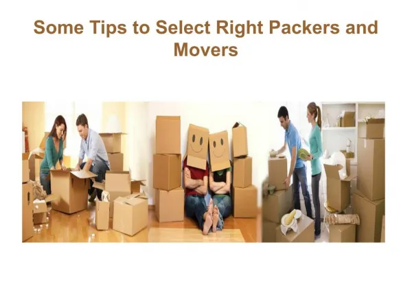Some Tips to Select Right Packers and Movers in Brisbane