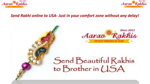 Send Rakhi online to USA