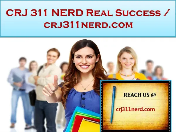 CRJ 311 NERD Real Success / crj311nerd.com