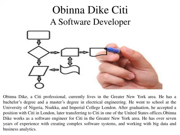 Obinna Dike Citi - A Software Developer