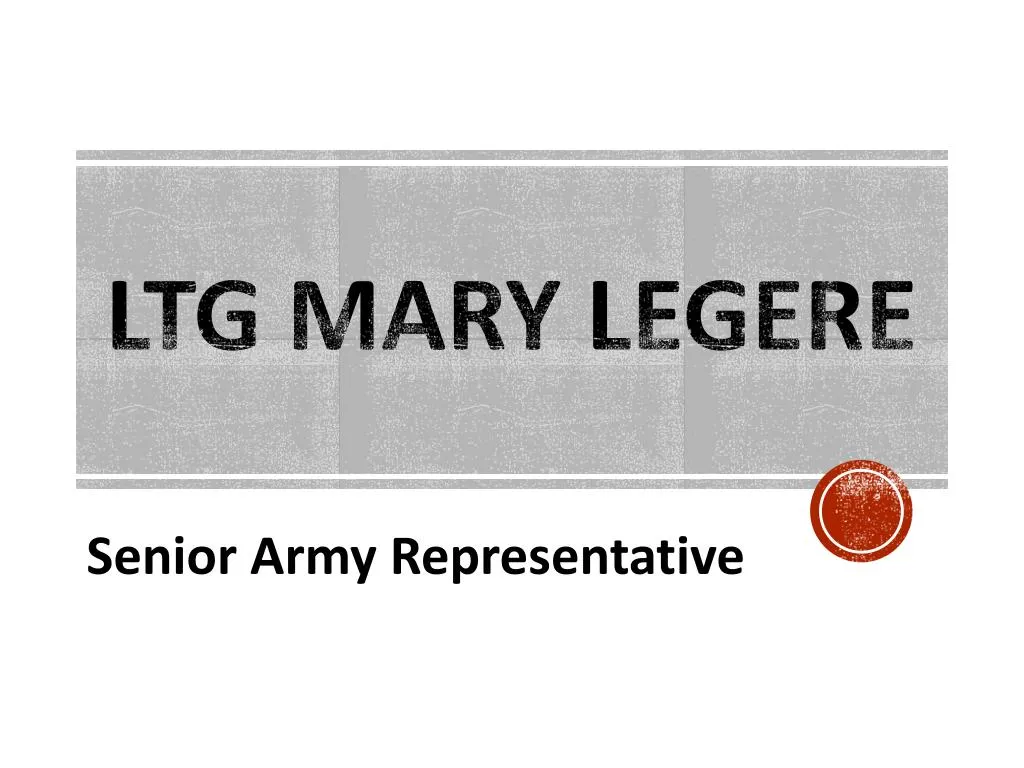 ltg mary legere