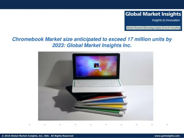 Chromebook Market size anticipated to exceed 17 million units by 2023