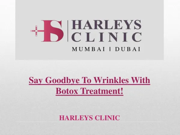 Say Goodbye To Wrinkles With Botox Treatment!