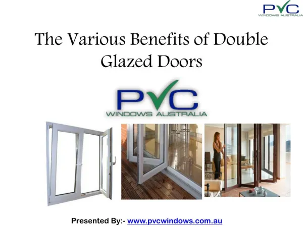 Double Glazed Doors Benefits