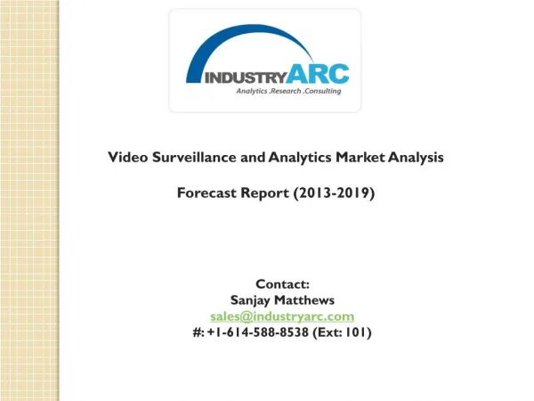 Video Surveillance and Analytics Market