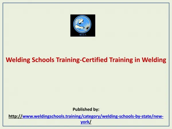 Welding Schools Training-Certified Training in Welding