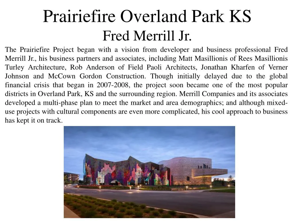 prairiefire overland park ks fred merrill jr