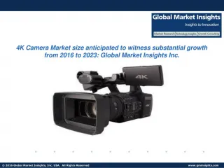 4K Camera Market size anticipated to witness substantial growth from 2016 to 2023