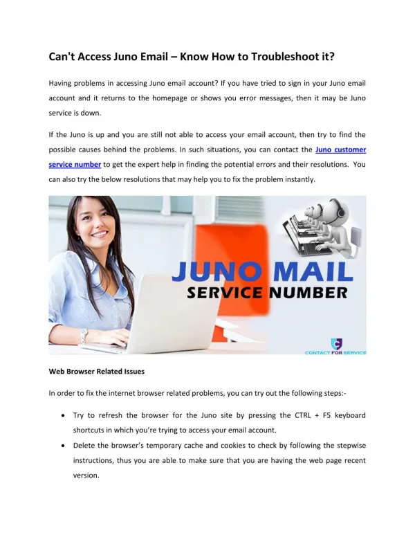 Can't Access Juno Email – Know How to Troubleshoot it?