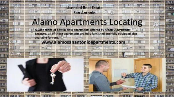 The best idea for accommodation is to rent San Antonio Apartments