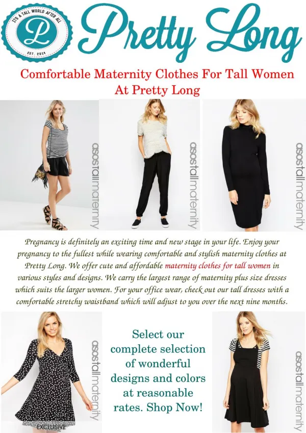 Maternity Clothes for Tall Women