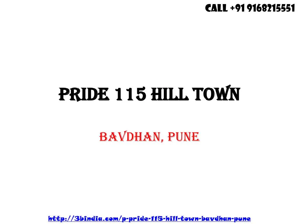 pride 115 hill town
