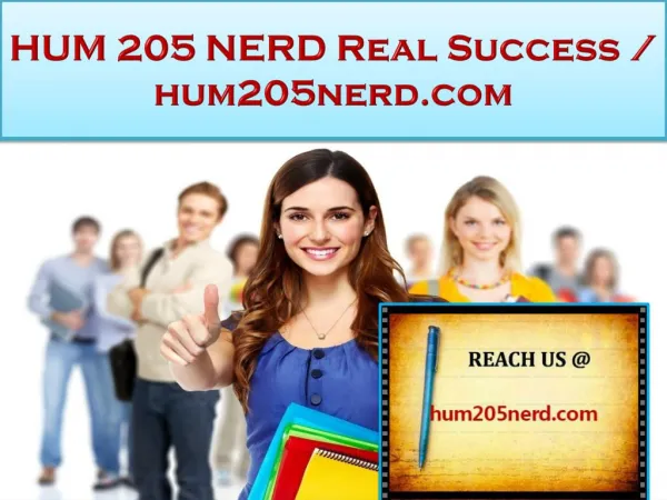 HUM 205 NERD Real Success / hum205nerd.com