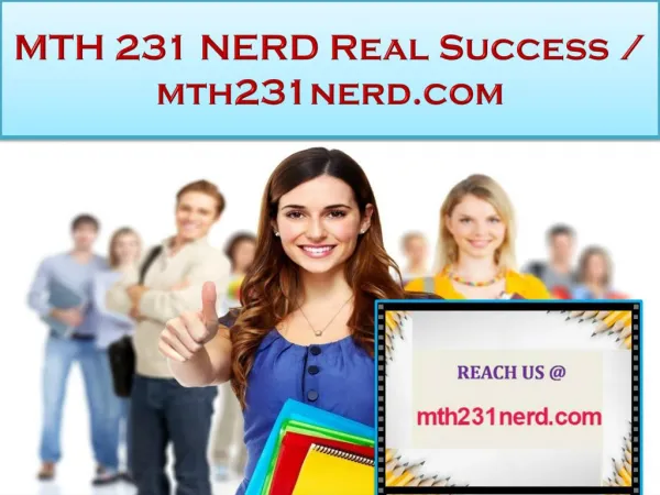 MTH 231 NERD Real Success / mth231nerd.com