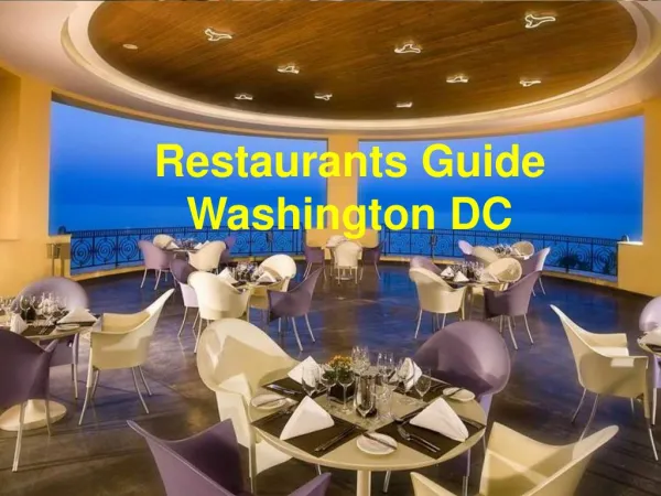 Restaurants Guide Washington DC