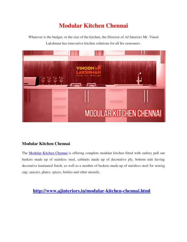 Modular Kitchen Chennai