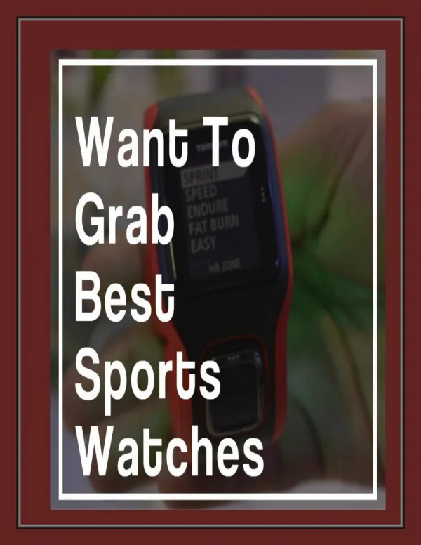 GPS Running Watches: Fully Surrounded With Top Features!