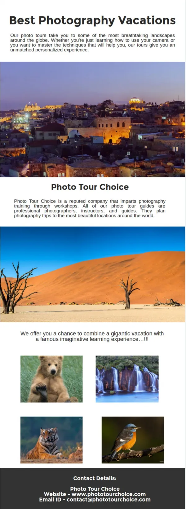 Best Photography Vacations