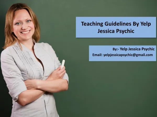 Best Teaching Guideline By Yelp Jessica Psychic