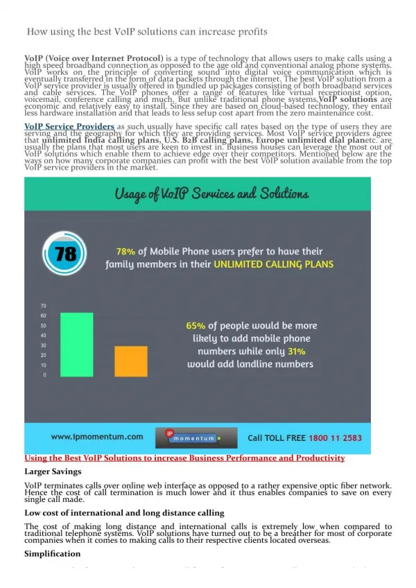 How using the best VoIP solutions can increase profits