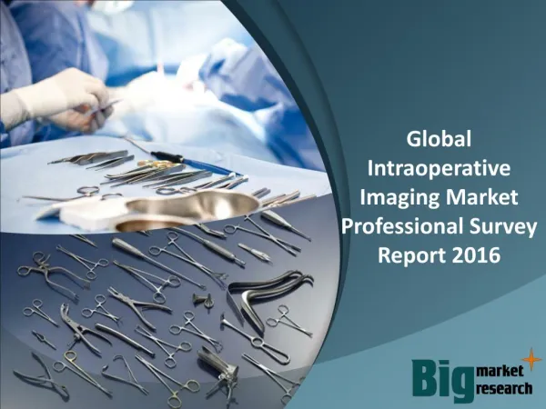 Global Intraoperative Imaging Market Professional Survey Report 2016