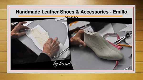 Handmade Leather Shoes and Accessories for Men