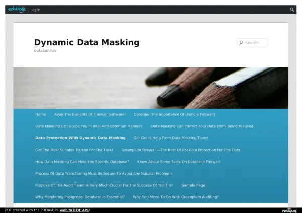 Data Protection With Dynamic Data Masking