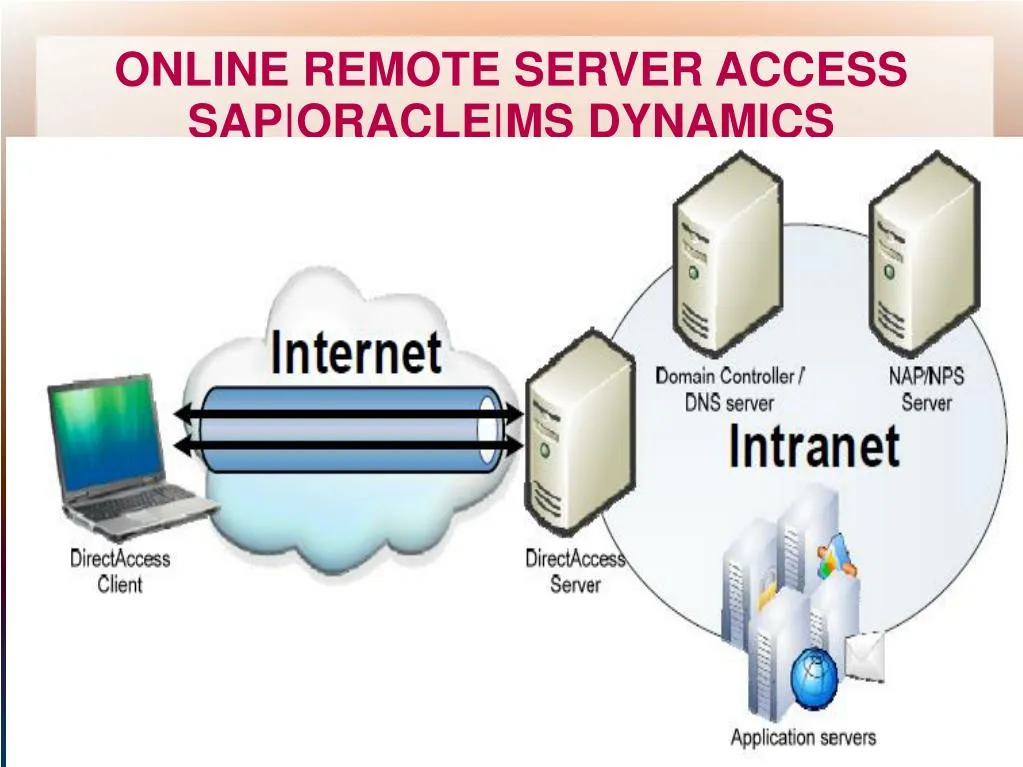 online remote server access sap oracle ms dynamics