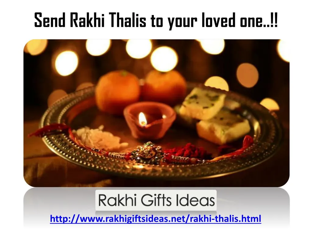 send rakhi thalis to your loved one