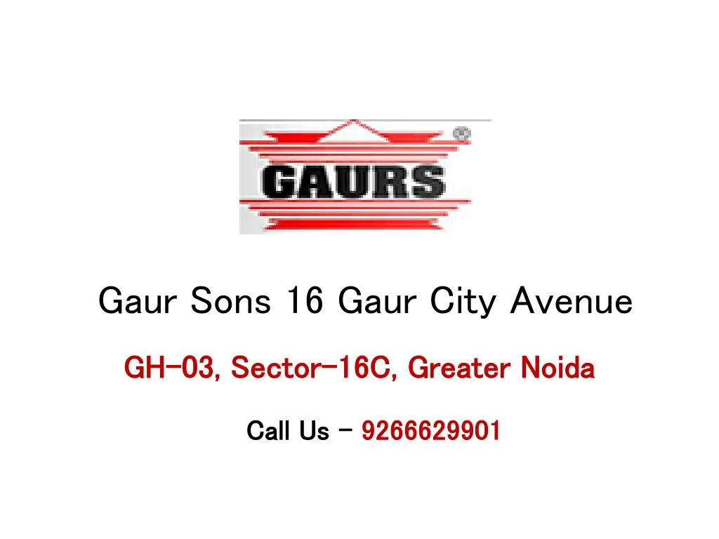 gaur sons 16 gaur city avenue