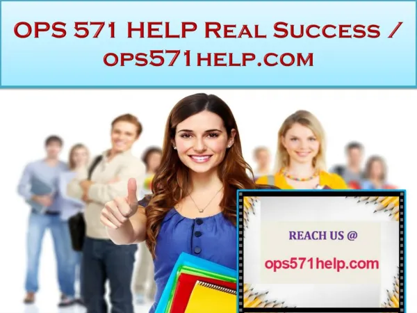 OPS 571 HELP Real Success / ops571help.com