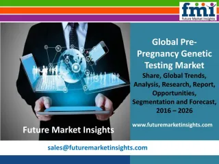 Pre-Pregnancy Genetic Testing Market Volume Analysis and Key Trends 2016-2026 - slide 1