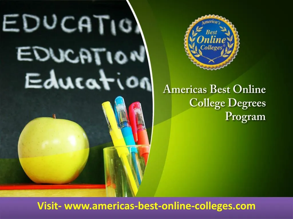 americas best online college degrees program