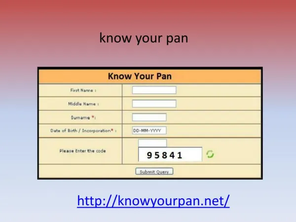 know your pan card detail using pan number
