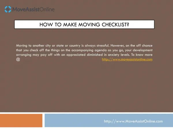 Top List of Moving Checklist for Easy Relocation