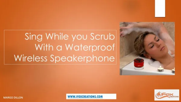 Sing While you Scrub With a Waterproof Wireless Speakerphone
