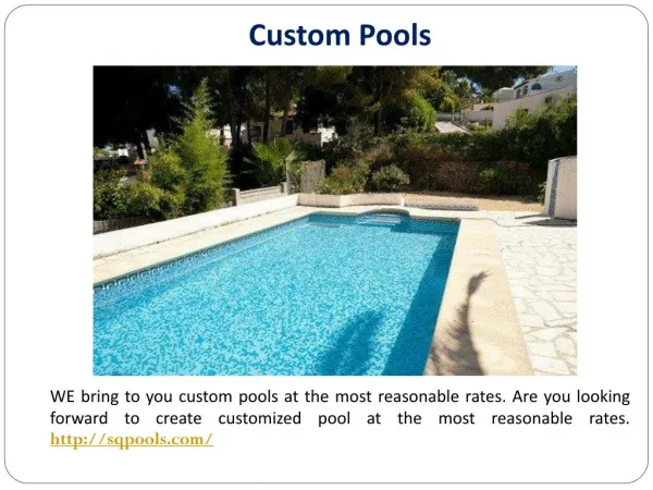 Custom Pool Builder