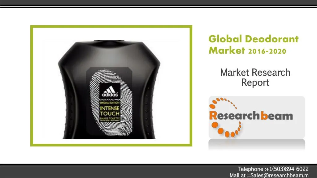 global deodorant market 2016 2020
