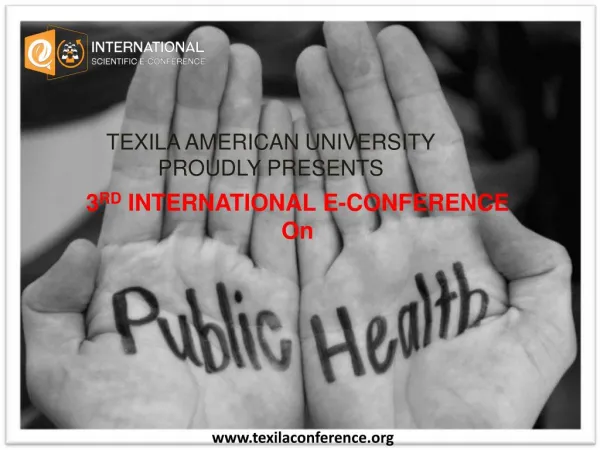International e-Conference on Public Health