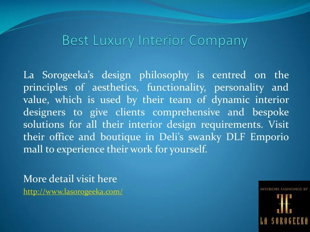 best luxury interior company