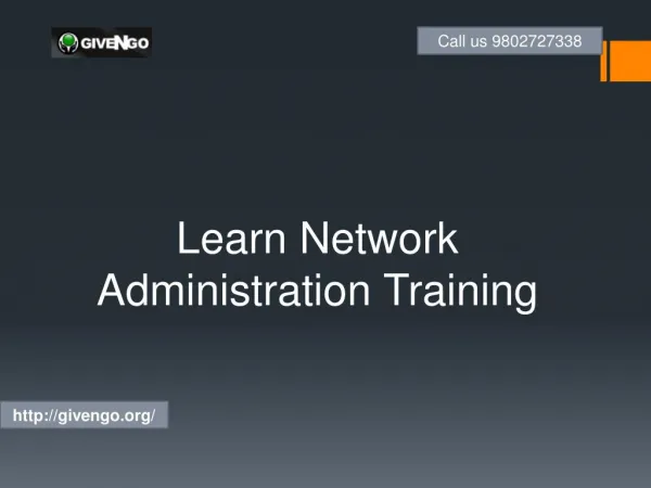 Learn Network Administration Training