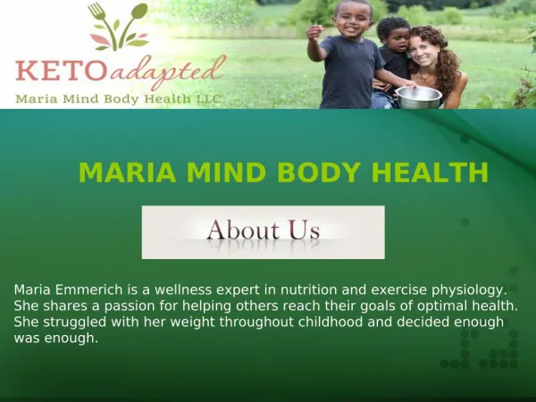 Keto-30 Maintain and Heal | Maria Mind Body Health