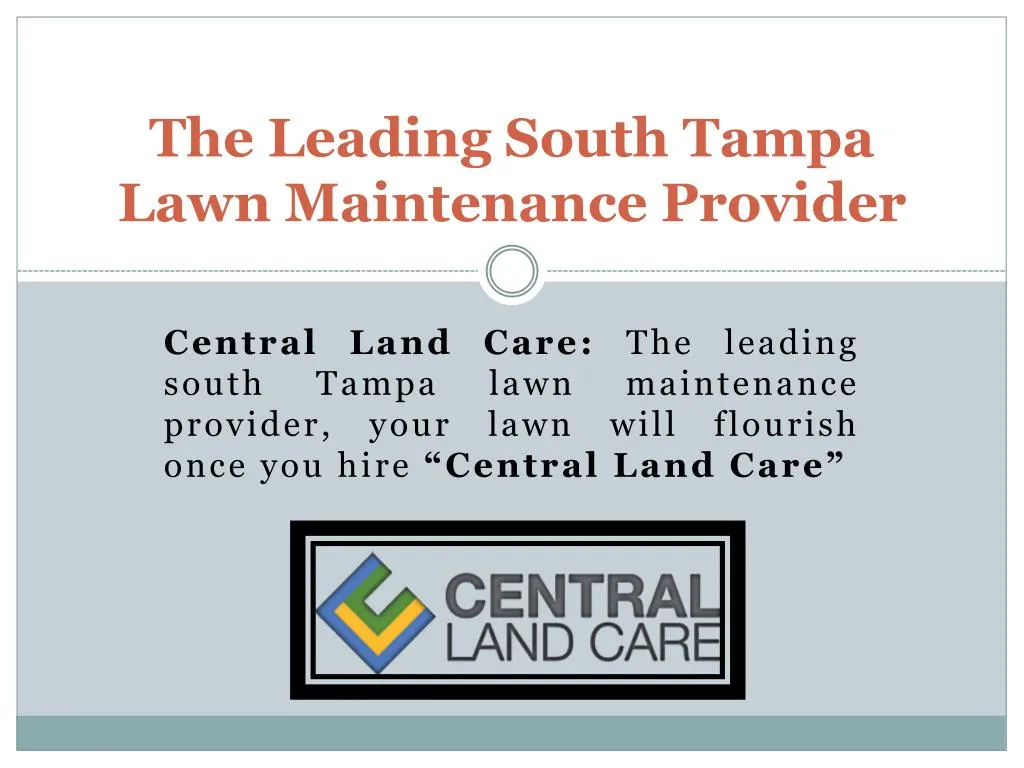 the leading south tampa lawn maintenance provider